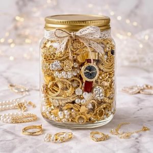 Anti Tarnish Mystery Jewellery Jar 5 Piece Surprise Set