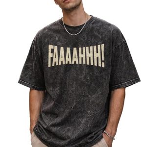 boffi … 100% Cotton Oversized T-Shirt Unisex Drop Shoulder Dye Washed Street Look Black Pack of 1